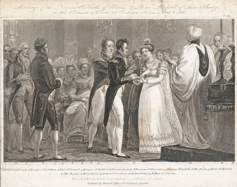 Casamento da Princesa Charlotte de William Marshall (after) Craig