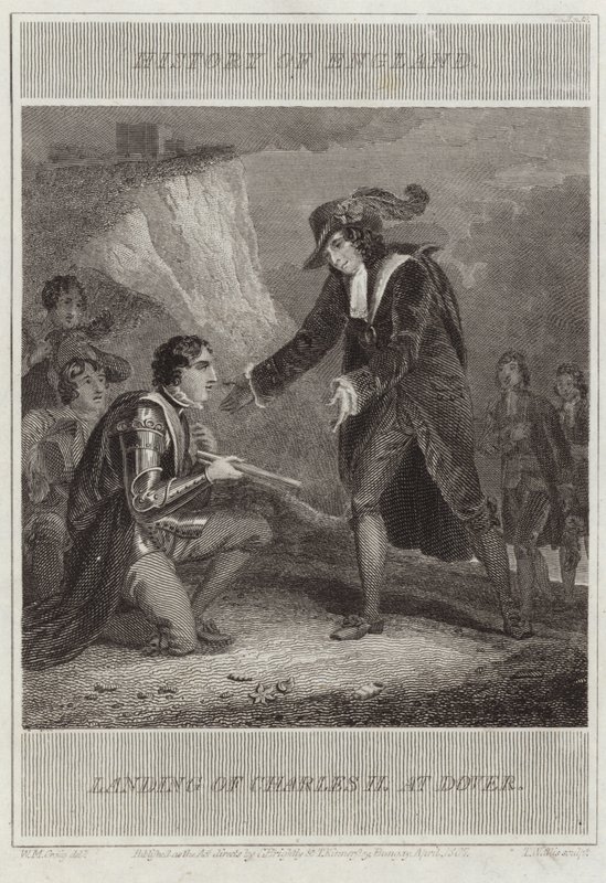 Aterrissagem de Charles II em Dover de William Marshall Craig