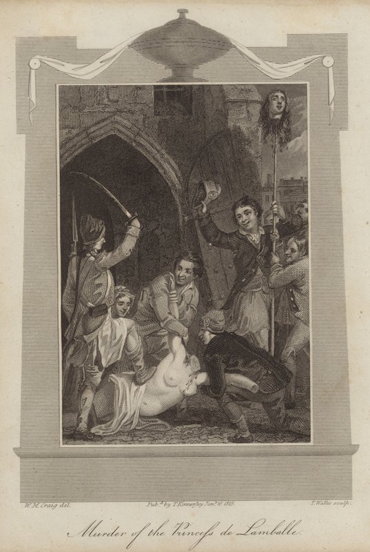 Assassinato da Princesa de Lamballe de William Marshall Craig