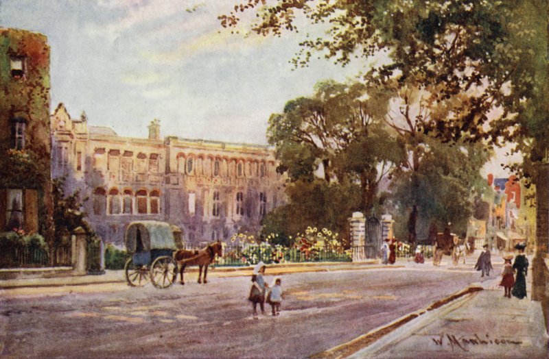 Hospital Addenbrookes em Trumpington Street de William Matthison