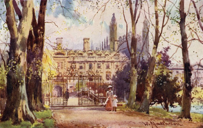 Clare College e Bridge da Avenida de William Matthison