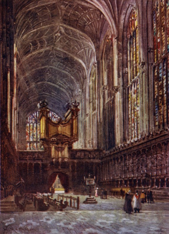 Kings College Chapel Interior do Coro de William Matthison