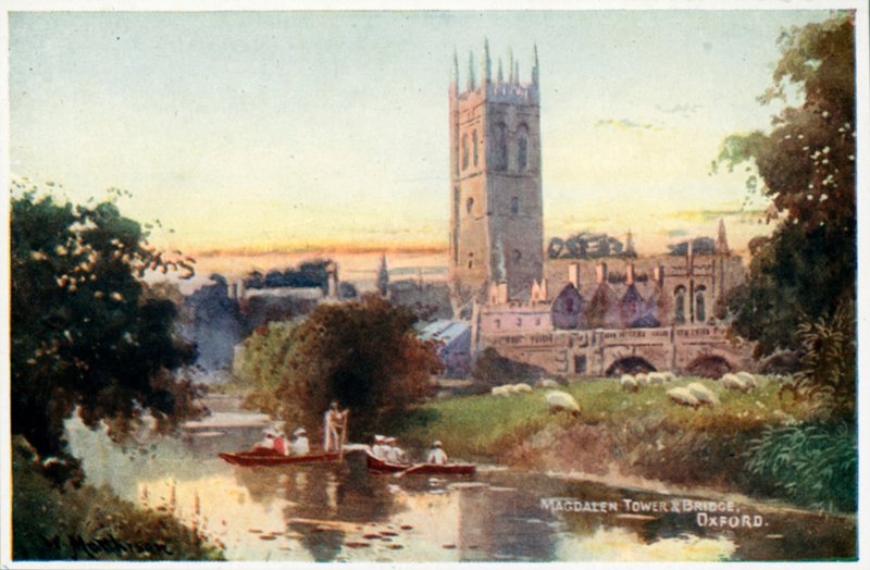 Magdalen Tower e ponte de William Matthison