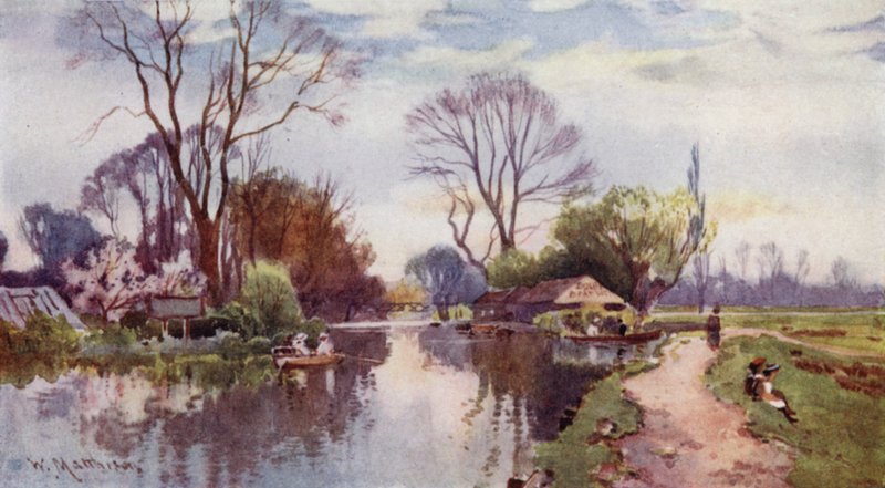 O Boathouse na ilha de Robinson Crusoes de William Matthison