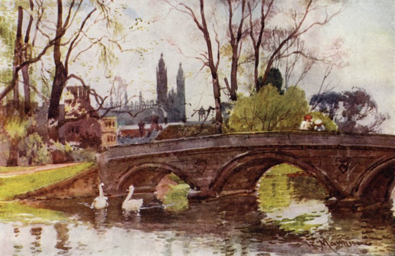 Trinity Bridge, Kings College Capela à distância de William Matthison
