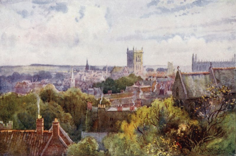 Vista, de, cambridge, de, a, colina castelo de William Matthison
