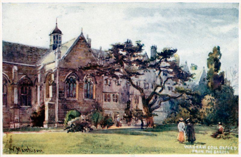 Faculdade de Wadham do jardim de William Matthison
