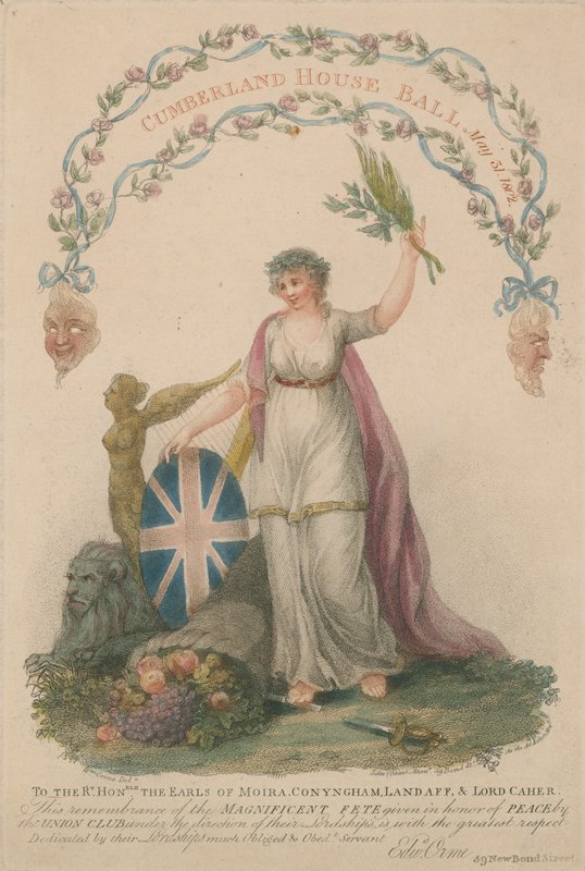 Convite para a bola da casa de Cumberland de William Orme