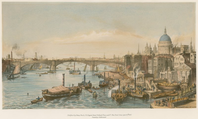 Ponte Southwark da ponte de Londres de William Parrott