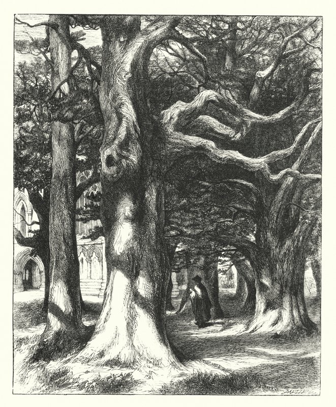 O Caminho para a Casa Capitular (gravura) de William Paton Burton