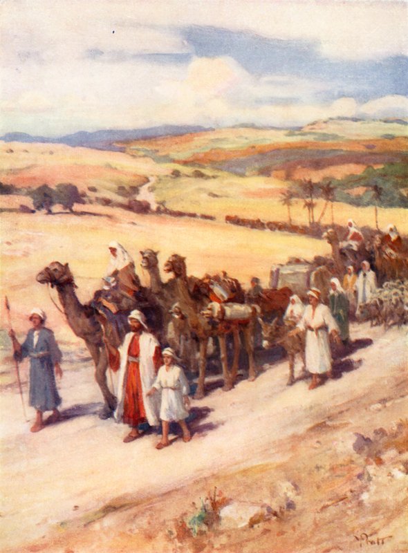 Regresso de Jacob a Canaã, Génesis xxxi de William Pratt