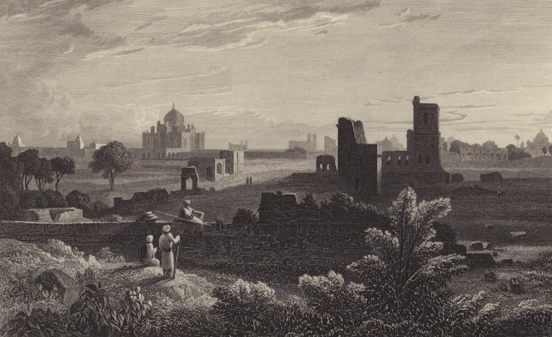 Túmulo de Humayun, Deli (gravura) de William Purser