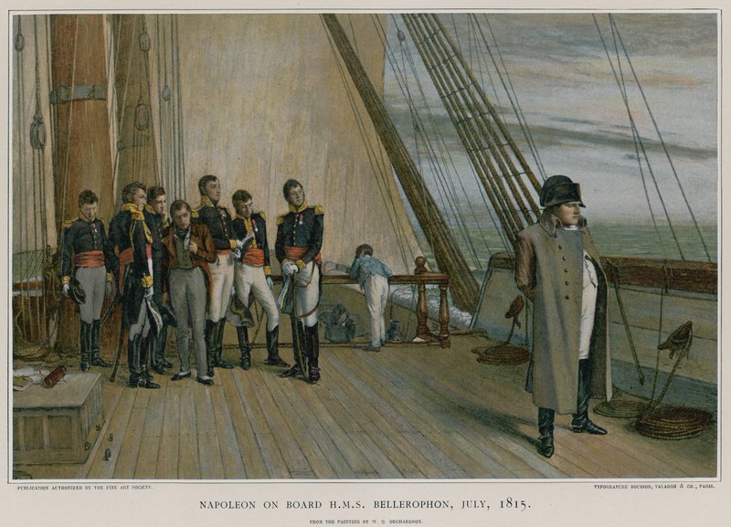 Napoleão a bordo do HMS Bellerophon de William Quiller Orchardson