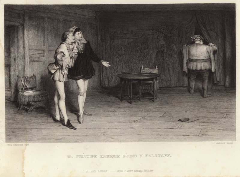 Príncipe Henry e Falstaff de William Quiller Orchardson
