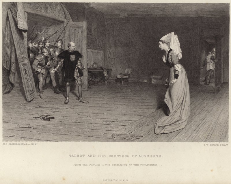 Talbot e a condessa de Auvergne de William Quiller Orchardson