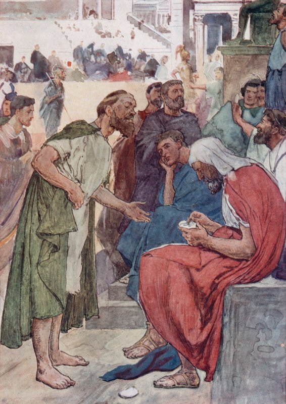 Aristides and the Citizen (cor litho) de William Rainey