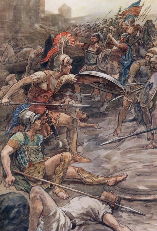 Epaminondas defendendo Pelopidas de William Rainey