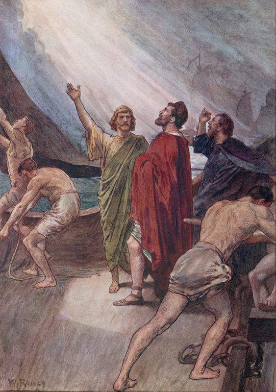 Timoleon setting Sail para a Sicília de William Rainey