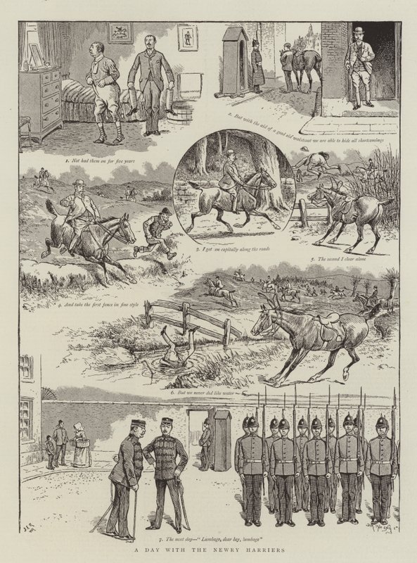 Um dia com os Newry Harriers de William Ralston