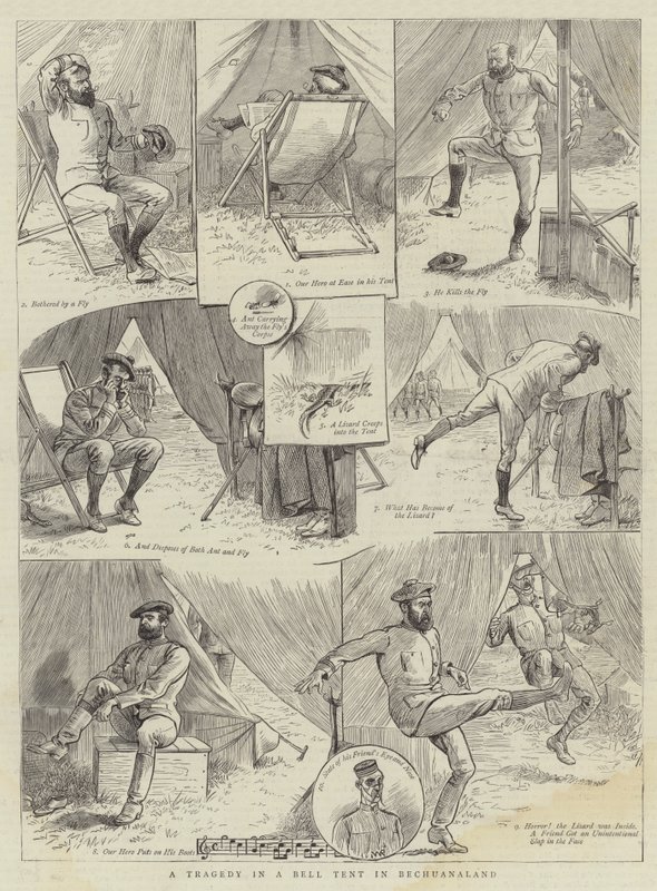 Uma tragédia em uma tenda de sino em Bechuanaland de William Ralston