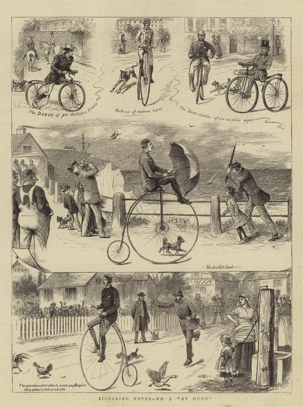 Notas de bicicleta, não eu, em casa de William Ralston