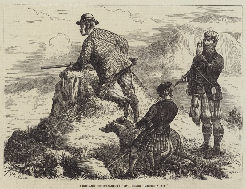 Highland Deerstalking, por George! faltou novamente de William Ralston