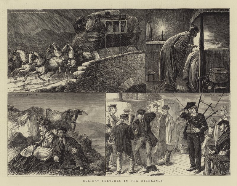 Esboços de férias nas terras altas de William Ralston