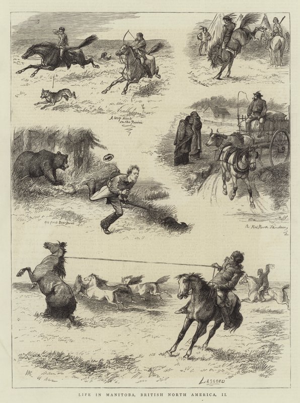A vida em Manitoba, na América do Norte Britânica, II de William Ralston