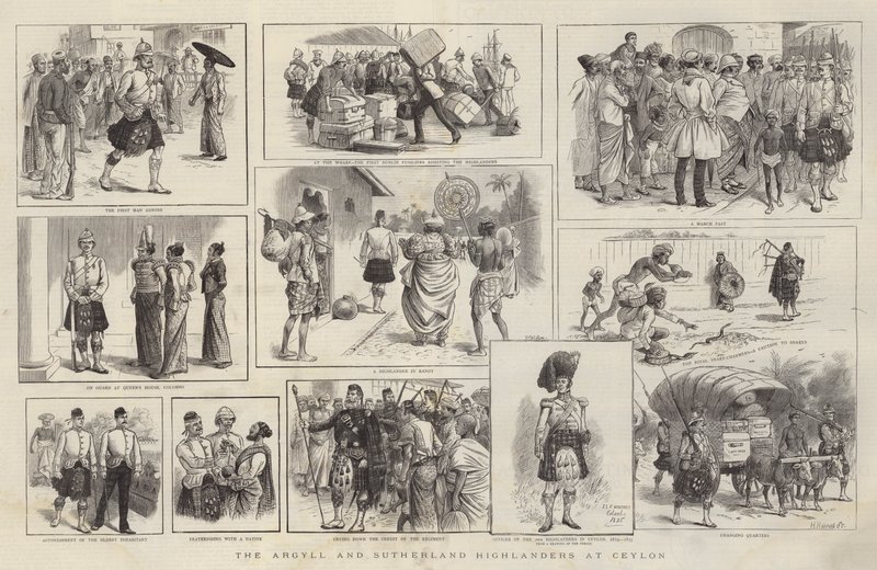 Os Highlanders de Argyll e Sutherland no Ceilão de William Ralston