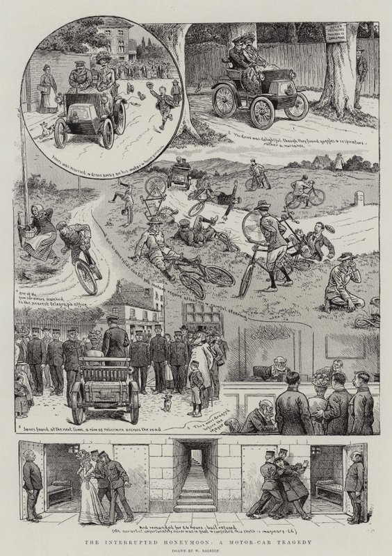 A lua de mel interrompida, uma tragédia de automóvel de William Ralston