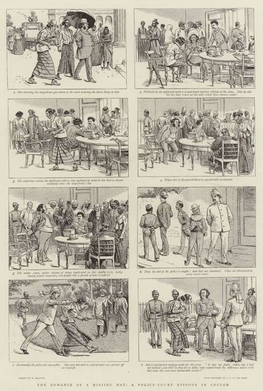 O Romance de um Chapéu Desaparecido, um Episódio da Corte Policial no Ceilão de William Ralston