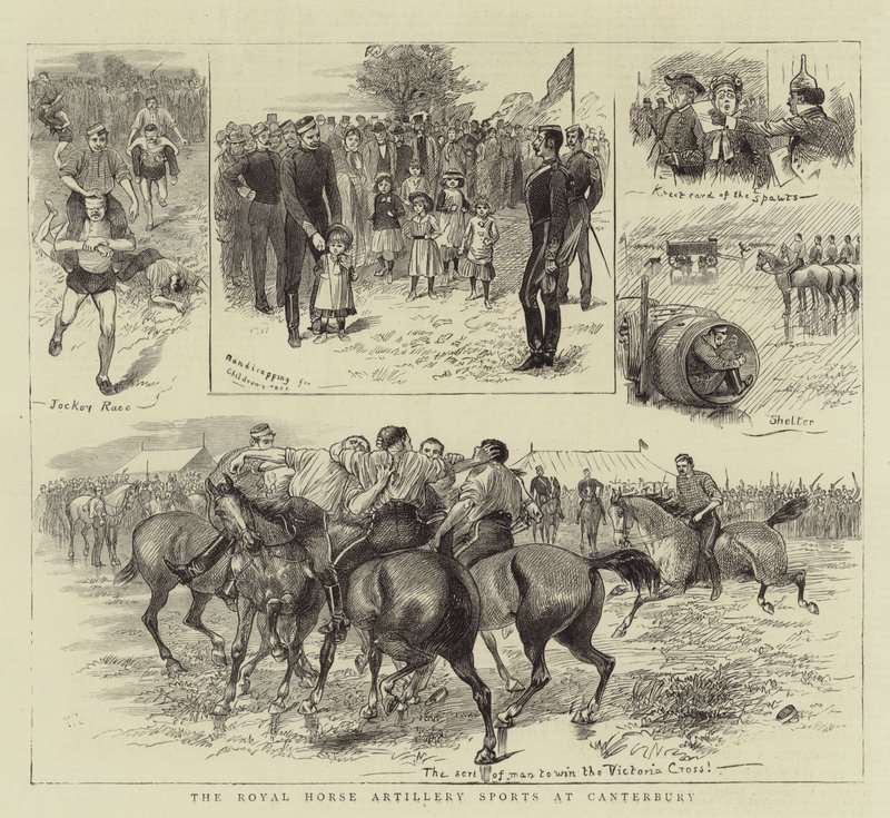 O Royal Horse Artillery Sports em Canterbury de William Ralston