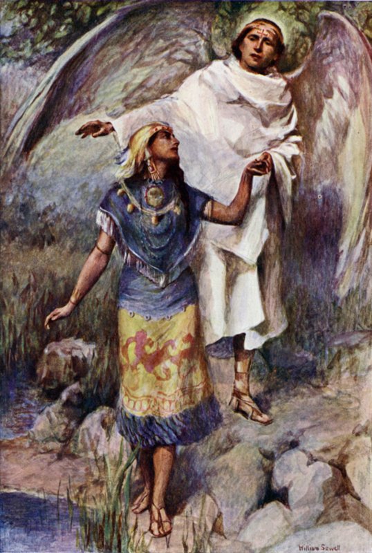 Os antigos deuses vencidos, uma princesa do antigo México é mostrado a vinda de uma nova fé de William Sewell