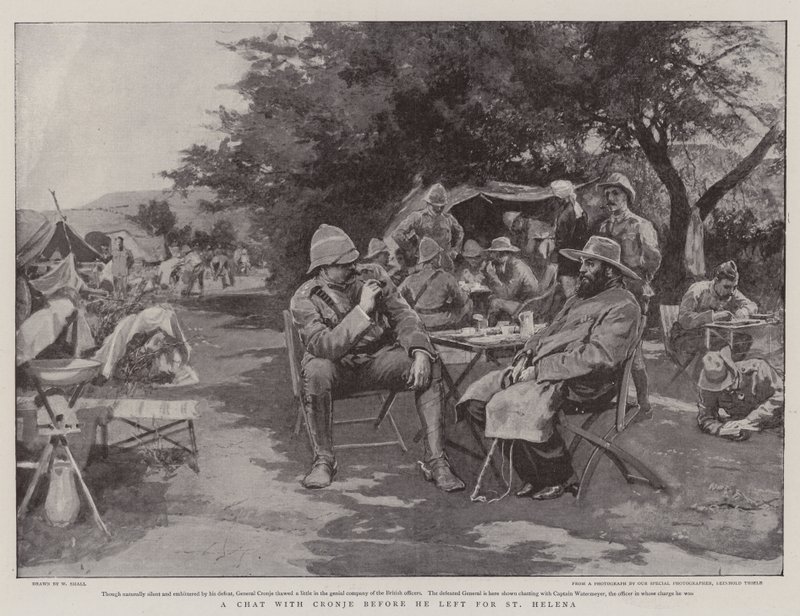 Um bate-papo com Cronje antes de partir para Santa Helena de William Small
