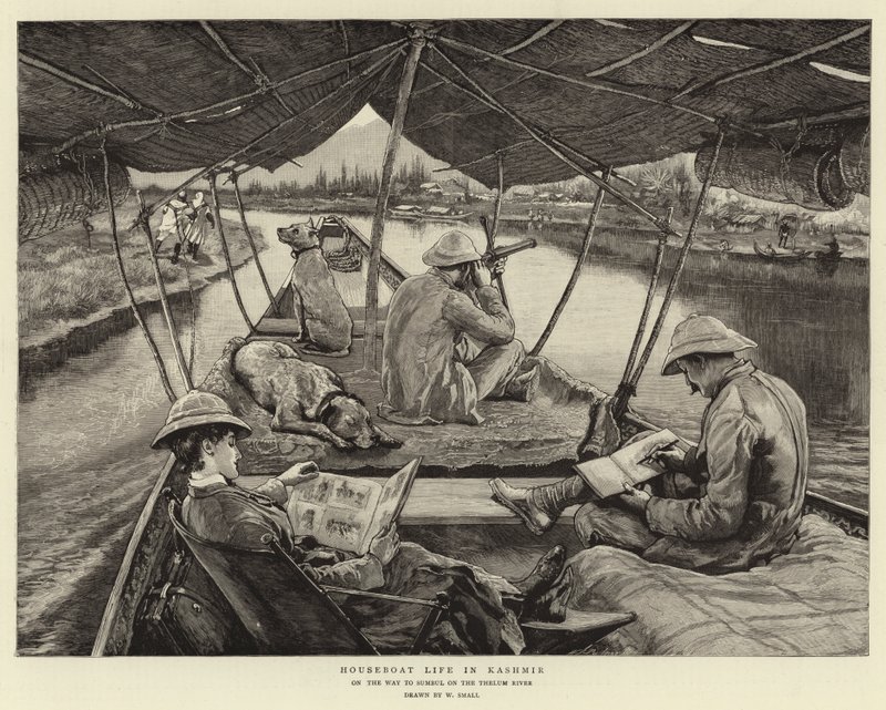 Vida de barco em Caxemira de William Small