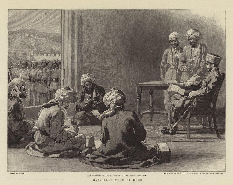 Nasrullah Khan em casa de William Small
