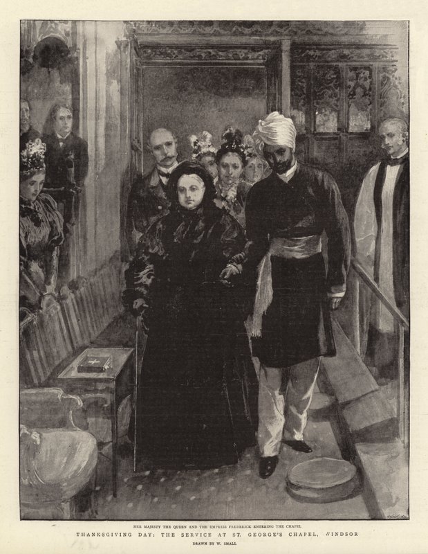 Dia de Ação de Graças, o Serviço na Capela de São Jorge, Windsor de William Small