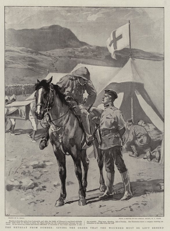 O Retiro de Dundee, dando a Ordem que os Feridos devem ser deixados para trás de William Small