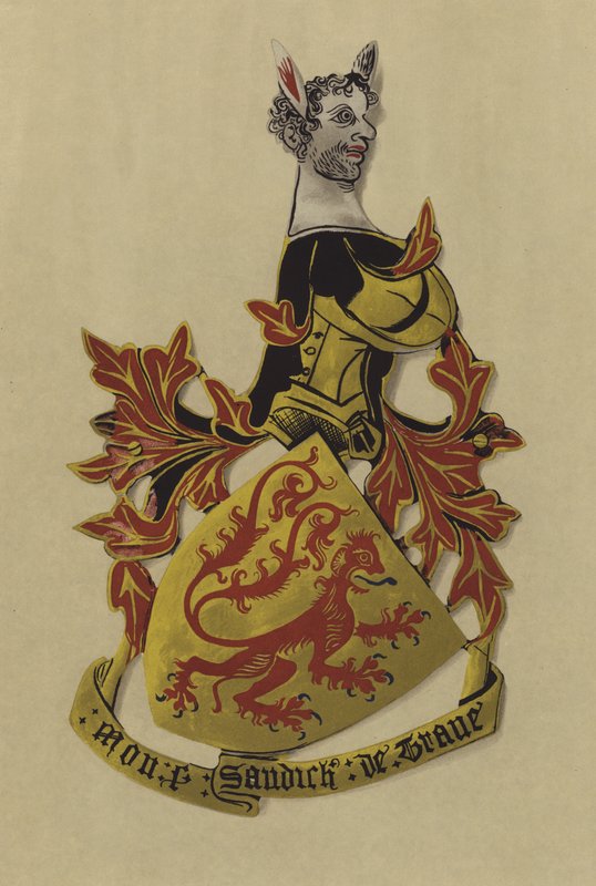 Sir Bermond Arnaud de Preissac, Sudão do Trau, 1380-post 1384 (chromolitho) de William St John Hope
