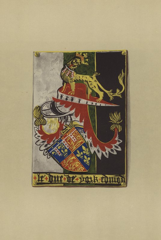 Sir Edmond Plantagenet de Langley, conde de Cambridge e duque de York, 1361-1402 (cromolito) de William St John Hope
