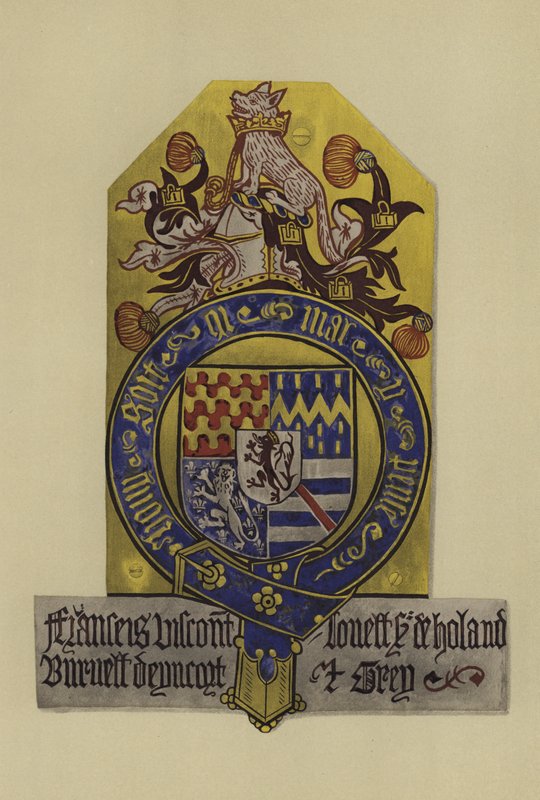 Sir Francis Lovel, visconde Lovel de Tichmersh e senhor Holand, 1483-1487 (cromolitro) de William St John Hope