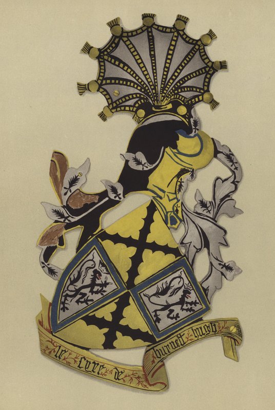 Sir Hugh Burnell, senhor Burnell, 1406-1420 (cromolito) de William St John Hope