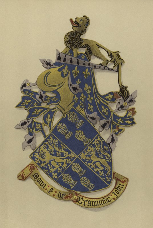 Sir John Beaumont, senhor Beaumont, 1393-1396 (cromolito) de William St John Hope