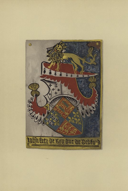 Sir John Plantagenet de Lancaster, conde de Kendal e duque de Bedford, c 1402-1435 (cromolito) de William St John Hope