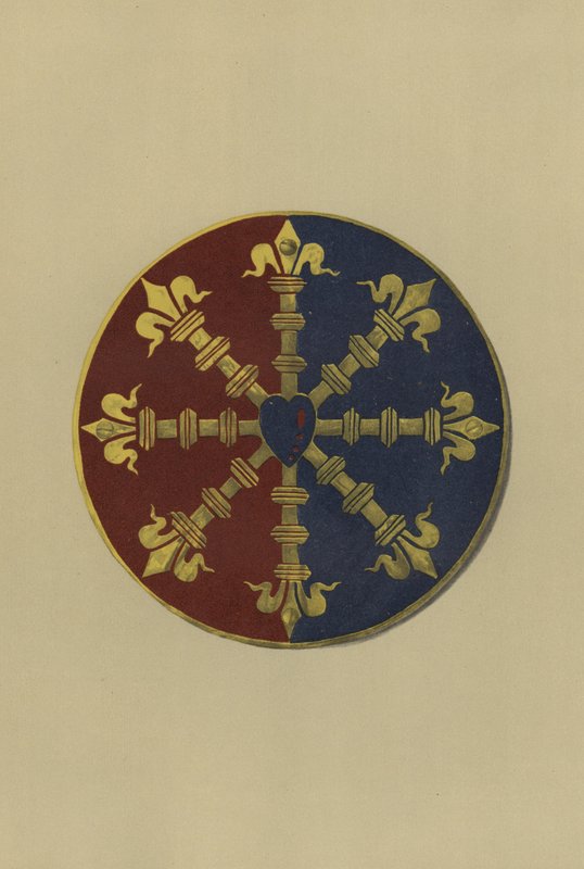 Sir Ralph Bassett, senhor Bassett de Drayton, 1368-1390 (chromolitho) de William St John Hope