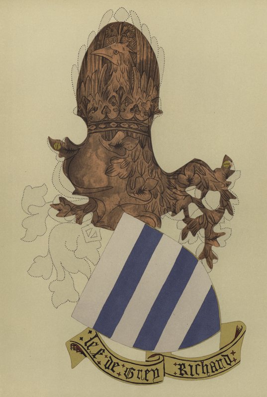 Sir Richard Gray, senhor Grey de Codnor, 1404-1418 (cromolitro) de William St John Hope