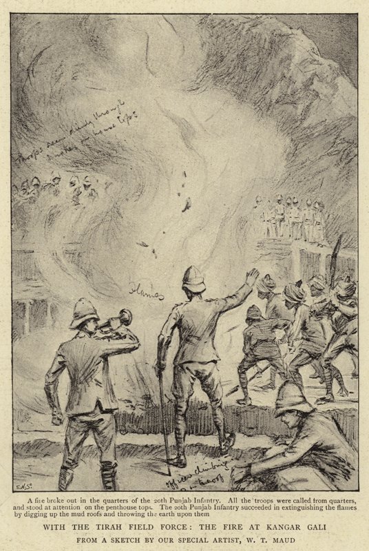 Com a Força de Campo de Tirah, o Fogo em Kangar Gali de William T. Maud