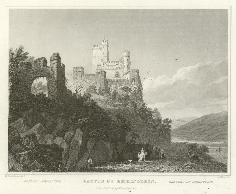 Castelo de Rheinstein de William Tombleson