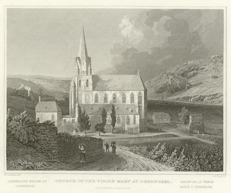 Igreja da Virgem Maria em Oberwesel de William Tombleson