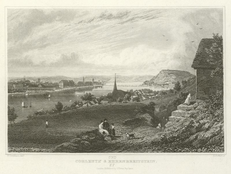 Coblentz e Ehrenbreitstein de William Tombleson